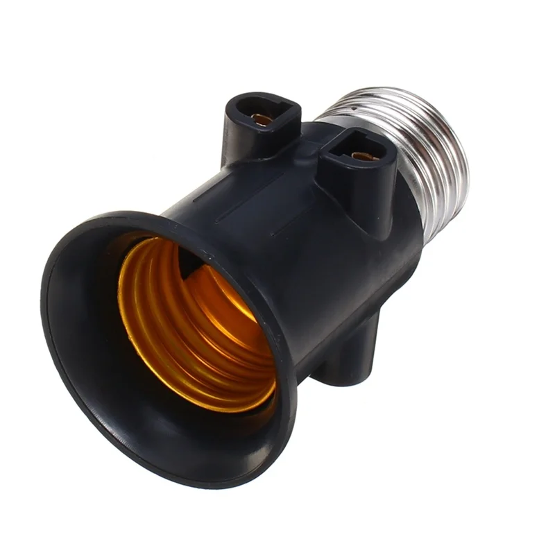 AC100-240V 4A PBT Fireproof E27 Bulb Adapter Lamp Holder Base Socket with EU Plug Support