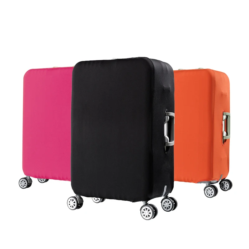Elastic Travel Luggage Cover Orange Sunglasses Suitcase Protector for 18-20 Inch Luggage