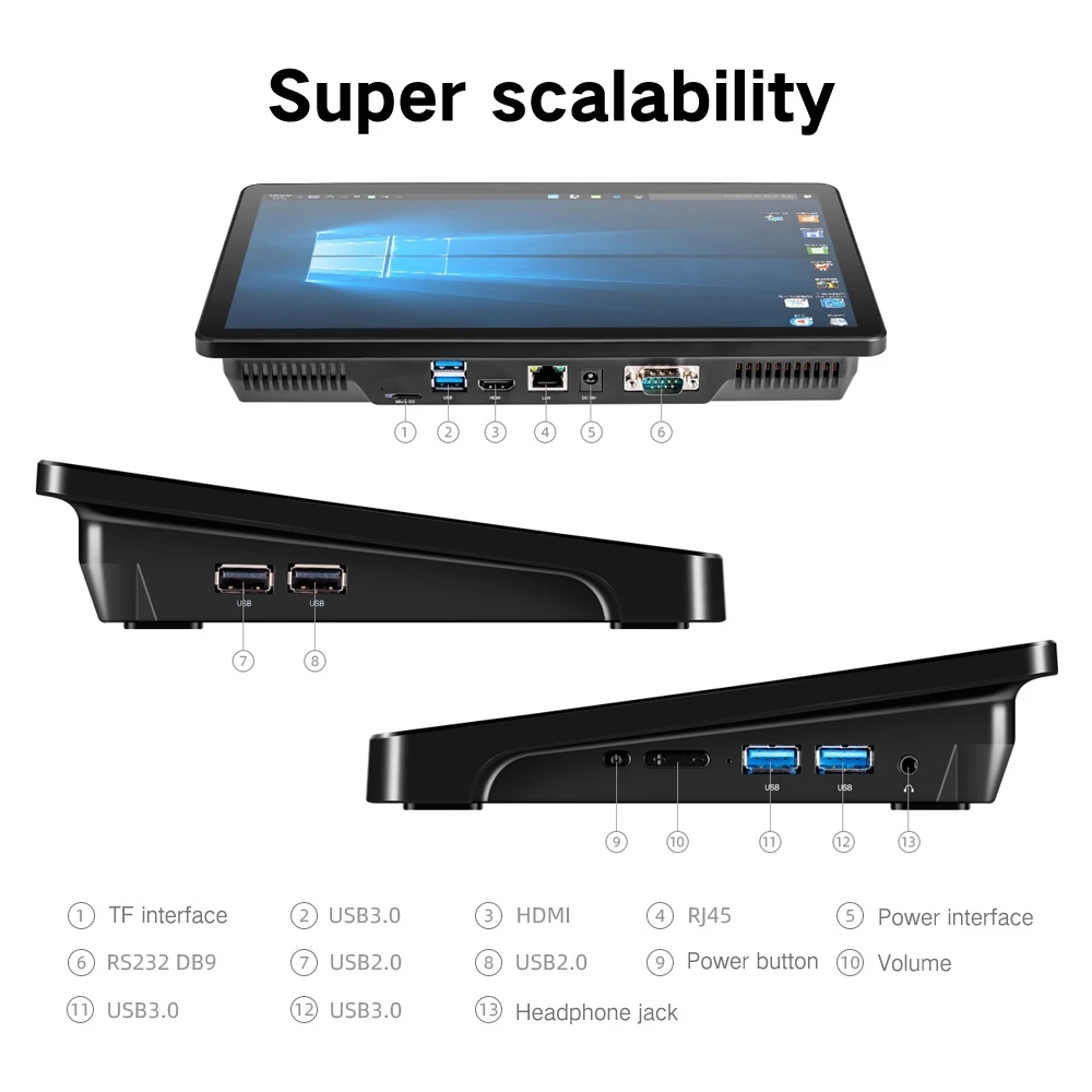 Original Pipo Mini Tudo-em-um Tablet pc 11.6 Polegada 8 gb Ram 180 Ssd Rom Windows 10 Casa Intel Core I3-5005u 2.0 Ghz 1920x1080 X15 21 Original pipo x15 mini tudo-em-um tablet pc
