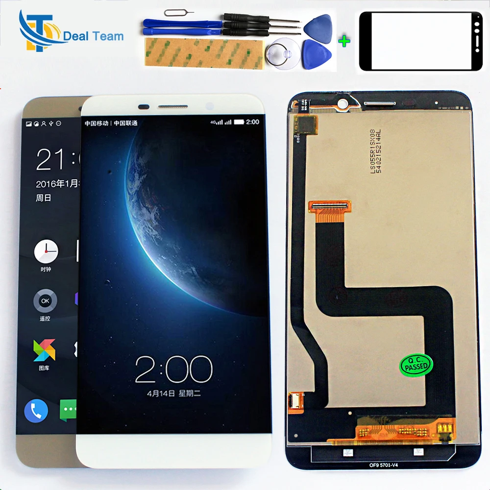 

5.5 inch LCD Display For Letv One 1 Pro Letv X800 Touch Screen 2560*1440 Digitizer Assembly with Free Tools And Glass film