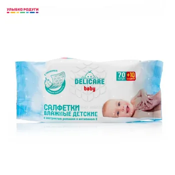 

Baby Wet Wipes Delicare 3069717 Mother Kids kid Baby Care Tools tool child children wipe Улыбка радуги ulybka radugi r-ulybka smile rainbow косметика