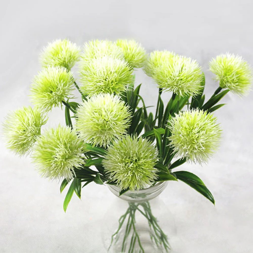 10Pcs Artificial flowers Bouquet Plastic Dandelion Flower Wedding Home Decoration Beautiful Valentine's Day Simulation Flowers