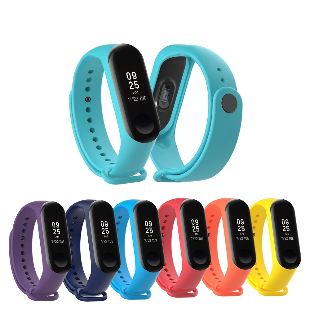 

Strap For Xiaomi Mi-Band-3 Sport Strap Silicone Smart Watch Band For Xiaomi Mi Band For Mi Band 3 4 Bracelet Wristband Accessory