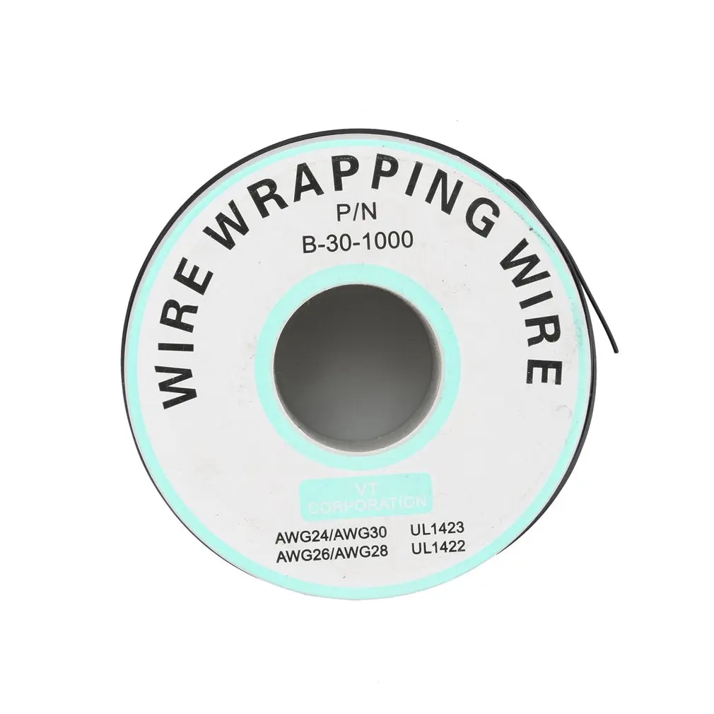 Single Core Copper Wire Ok Line Circuit Flight Line Pcb Jumper Wire Electronic Welding Cable Black