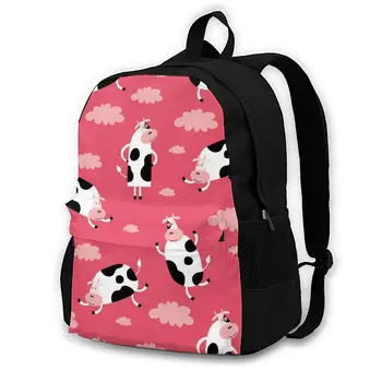 

Men WomenFunny Cartoon Cow With Clouds Backpack Students High Middle School Bags For Laptop Travel Backpacks