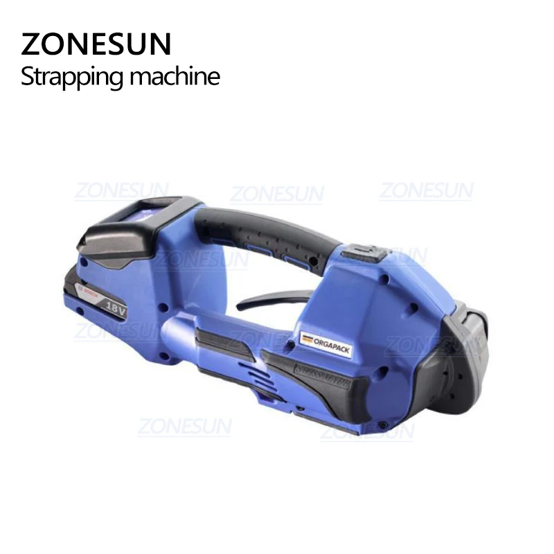 ZONESUN ОРТ-260 Швейцарский изготовленный на батарейках пластиковый крепежный инструмент ПП/ПЭТ обвязочная машина автоматический комбинированный обвязочный инструмент