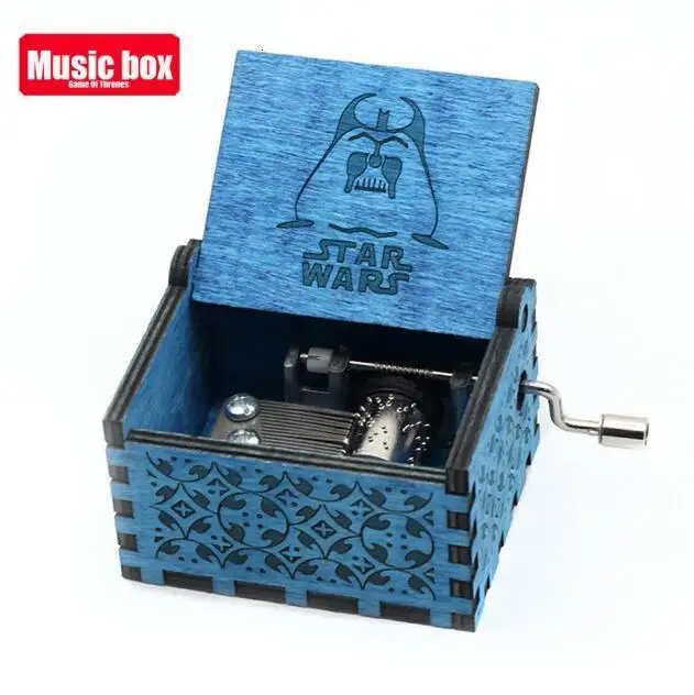 Star Wars Рукоятка La Vie En из розового дерева музыкальная шкатулка королева Игра престолов Звездные войны ты мой Солнечный свет луна река музыкальная тема песня - Цвет: Star Wars