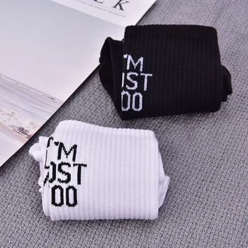 

Cotton Creative Calcetines Hip hop Street Skateboard Unisex Socks Women Girls Funny Socks Halajuku humored word printed socks