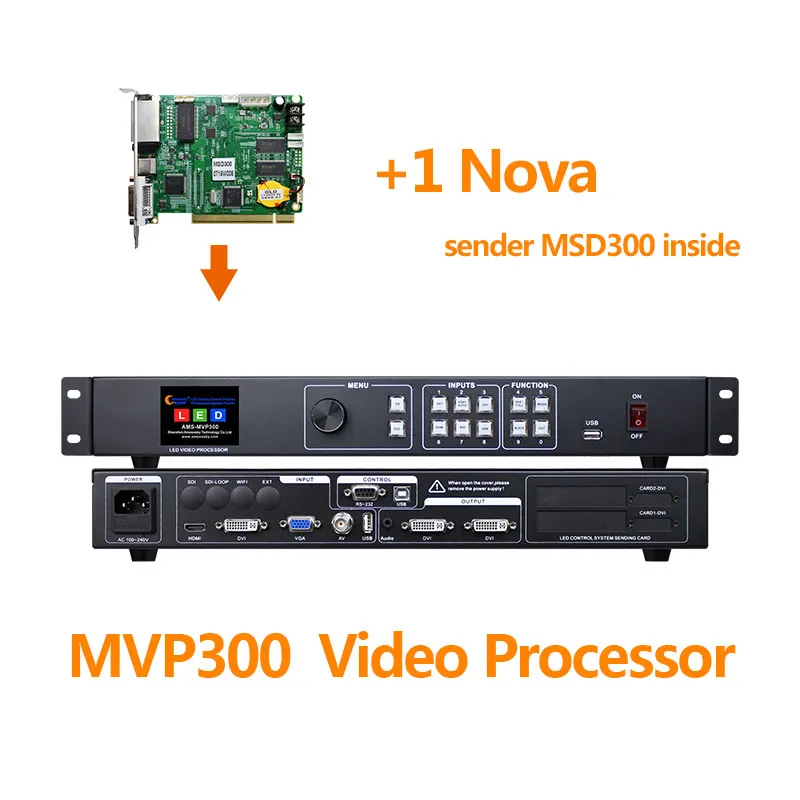 Indoor outdoor led panel video wall processor MVP300 nova msd300 sending card video controller kystar ks600