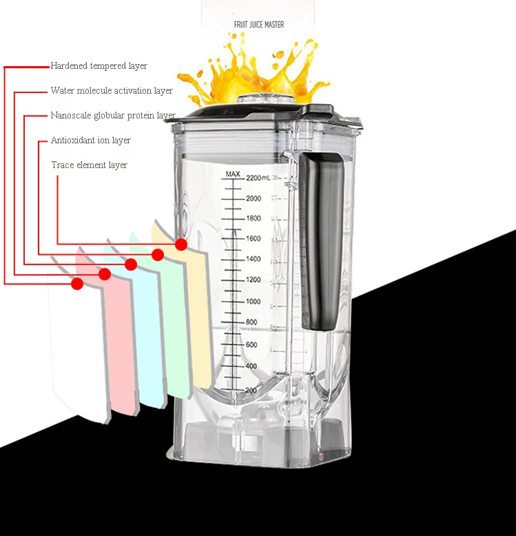 Smoothie Machine Commercial Milk Tea Shop Mute with Sound