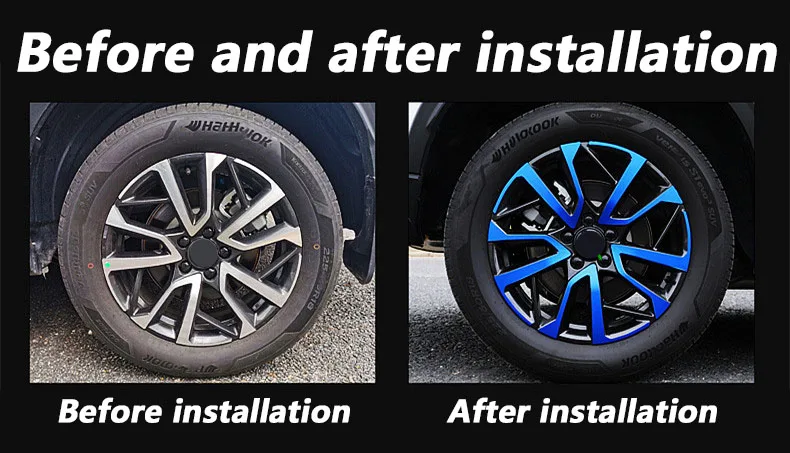 For HAVAL H6 3th Car exterior decoration accessories wheel hub DIY patch to cover scratch film
