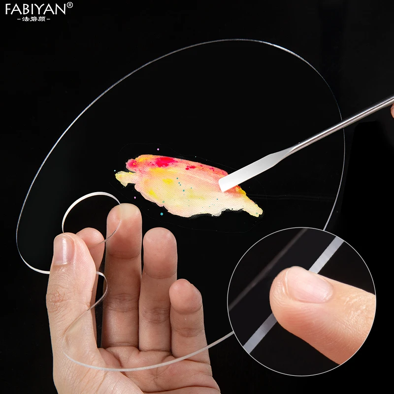 Makeup mixing palette Makeup tool Acrylic Makeup Foundation Mixing Clear Palette for Watercolor Pigment Nail Polish Painting