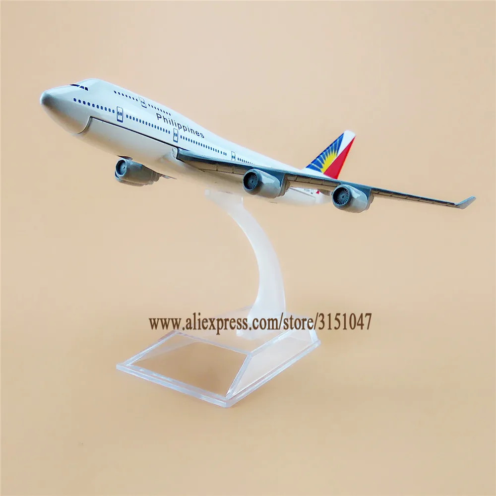 16cm Airplane Model Plane Air Philippines Airlines Boeing 747 B747 400 Aircraft