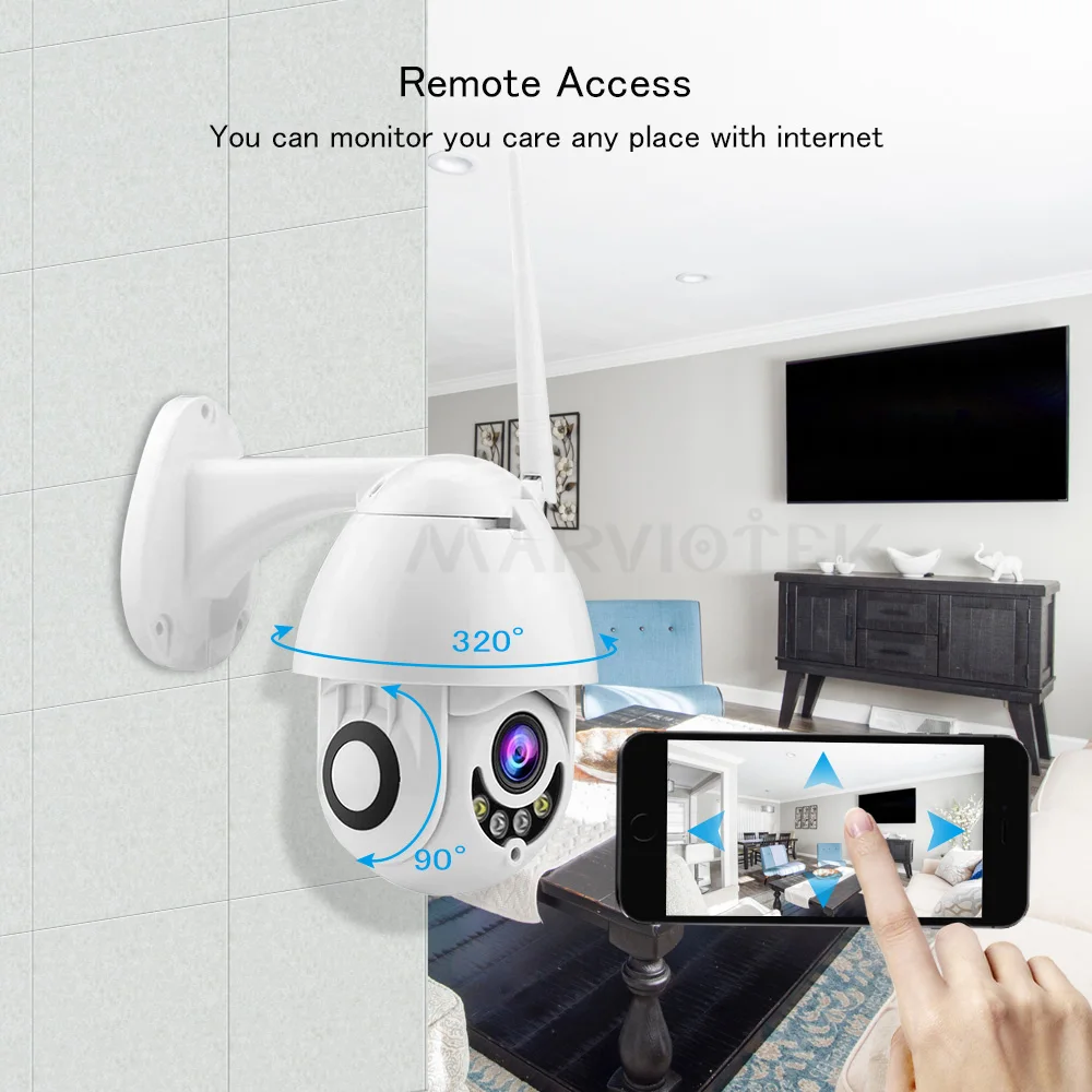WIFI IP камера наружная PTZ Домашняя безопасность Мини скоростная купольная s HD видео