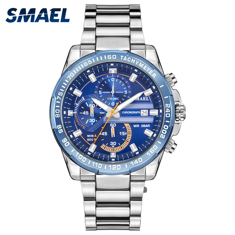 Часы триокуляр Ocean Star с серебристым SL 9089 часы автоматическим календарем