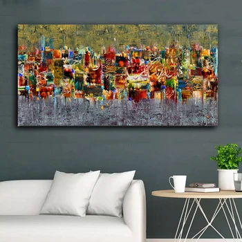 

Abstract Art Canvas Painting Landscape Posters And Prints Quadros Wall Art Modern Picture For Living Room Home Decor Cuadros