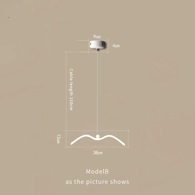 Современный светодиодный подвесной светильник для гостиной/столовой белый подвесной светильник для кофейного дома, спальни, подвесная акриловая лампа в виде Чайки - Цвет корпуса: Model B