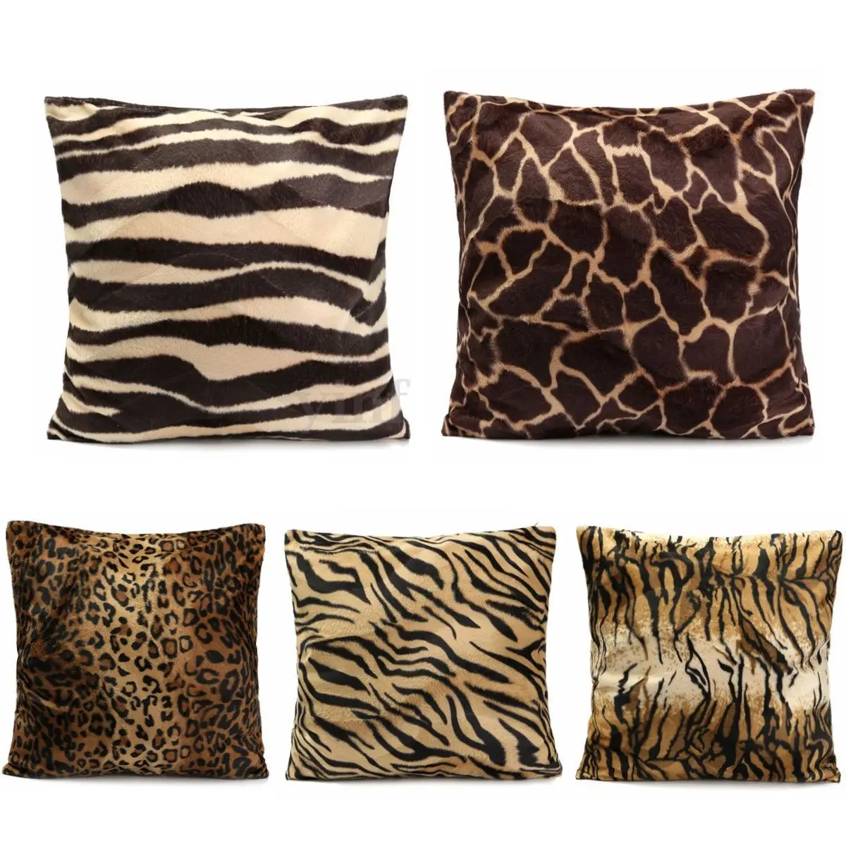 Leopard Zebra Print Pillow Case Sofa Lounge Decorative Cushion Cover 5 Styles