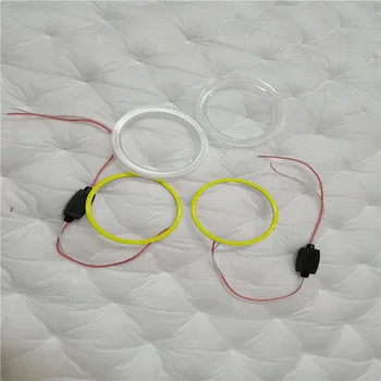 

2pcs Car Angel Eye 70mm LED Car Halo Ring Daytime Running Lamps DRL Fog Head Lights for Auto Motor Moped Scoote Stereo Driving