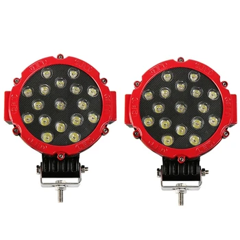 

2 Pack 7inch LED Offroad Pod Lights Bar 51W Spot Bumper Driving Lamp Headlight