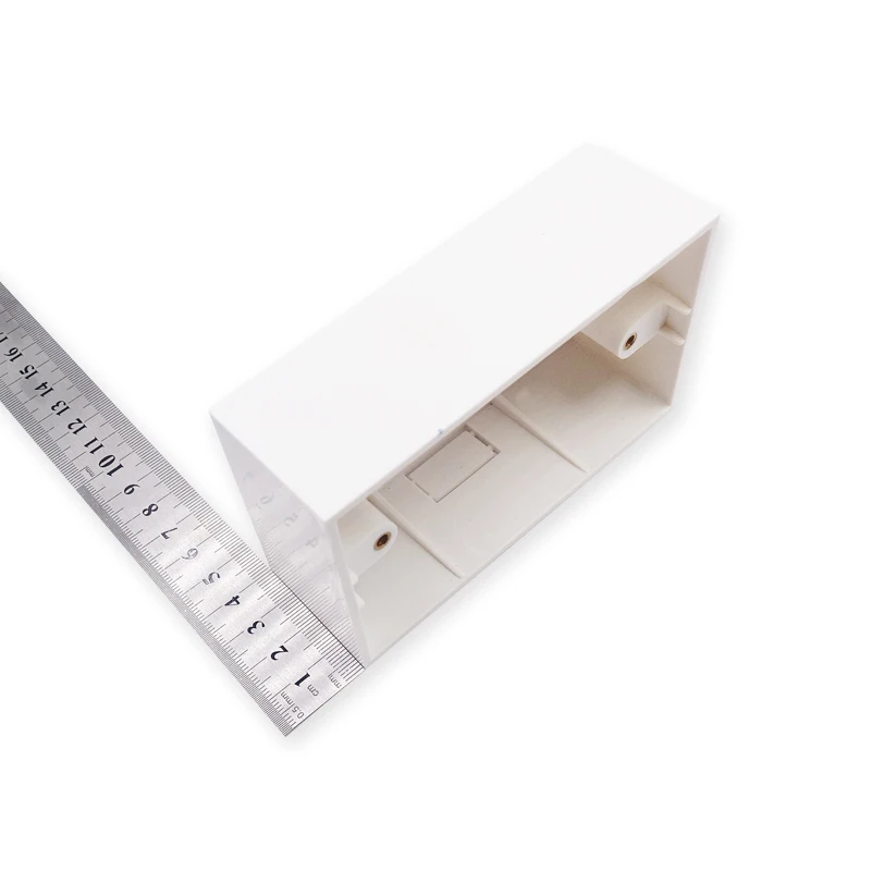 Высококачественный подвесной переключатель поверхности распределительная коробка 118*68*40 мм для настенных выключателей и розеток 118 типа