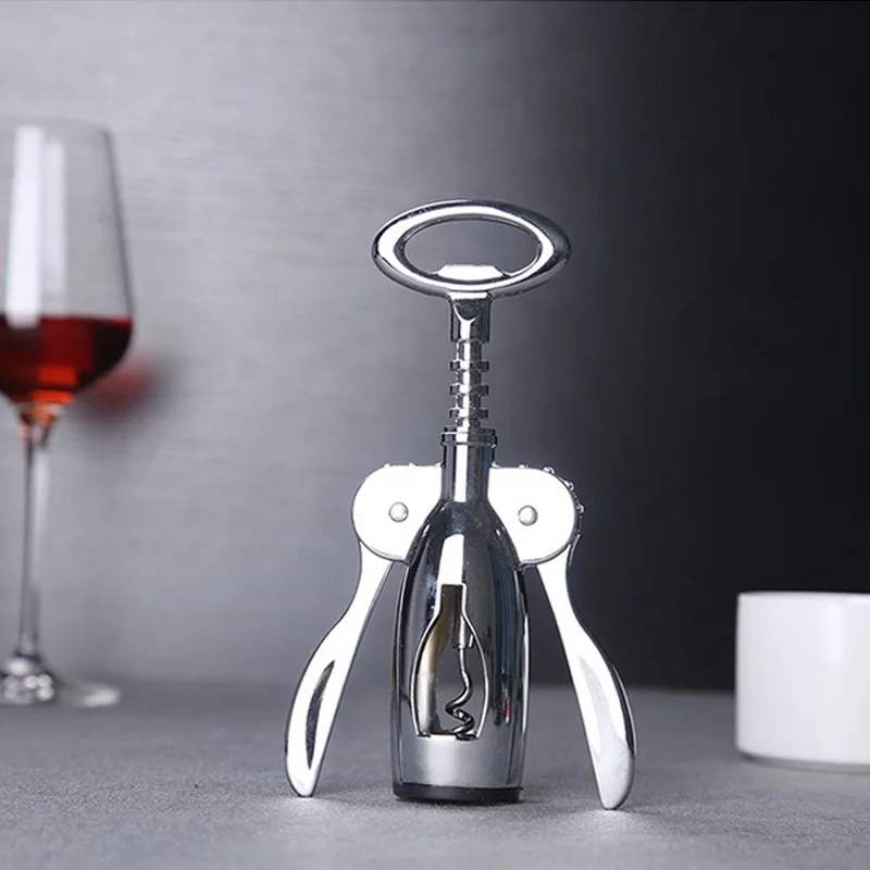 Wine Corkscrew 2 In 1 Multifunction Zinc Alloy Metal Can Beer Bottle