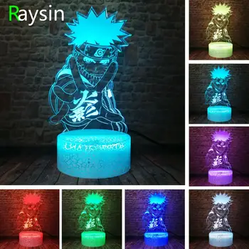 

Anime Japanese Uzumaki Naruto Movie Collection Figure Action 7 Color Change Night Light Cool Adult Boys Bedroom Decor Xmas Gifts