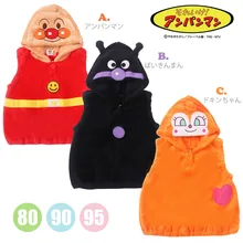 Экспорт из Японии Anpanman с рисунком Супермена, пекарни моделирование кораллового бархата жилет топы жилет хлебные воины детская одежда