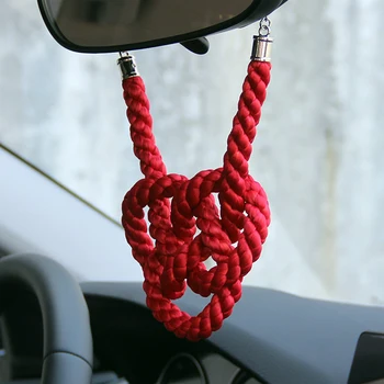 

Auto decor Accessories Diamond knot pendant JDM Lanyard for car