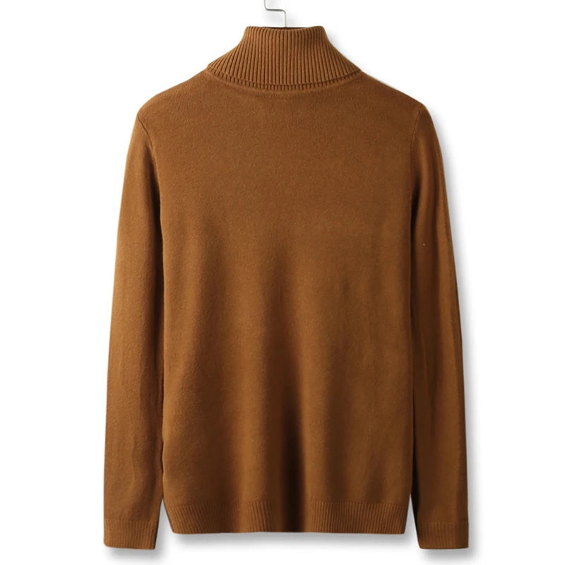 Men's Knitwear Turtleneck Sweater Jacket Korean Trends Sweater Men Autumn Winter Thicken Bottoming Shirt Solid Color Men's Wear