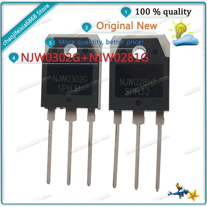 5 pairs 10 pairs/lot!NJW0302G+NJW0281G TO3P NJW0302G NJW0281G Audio