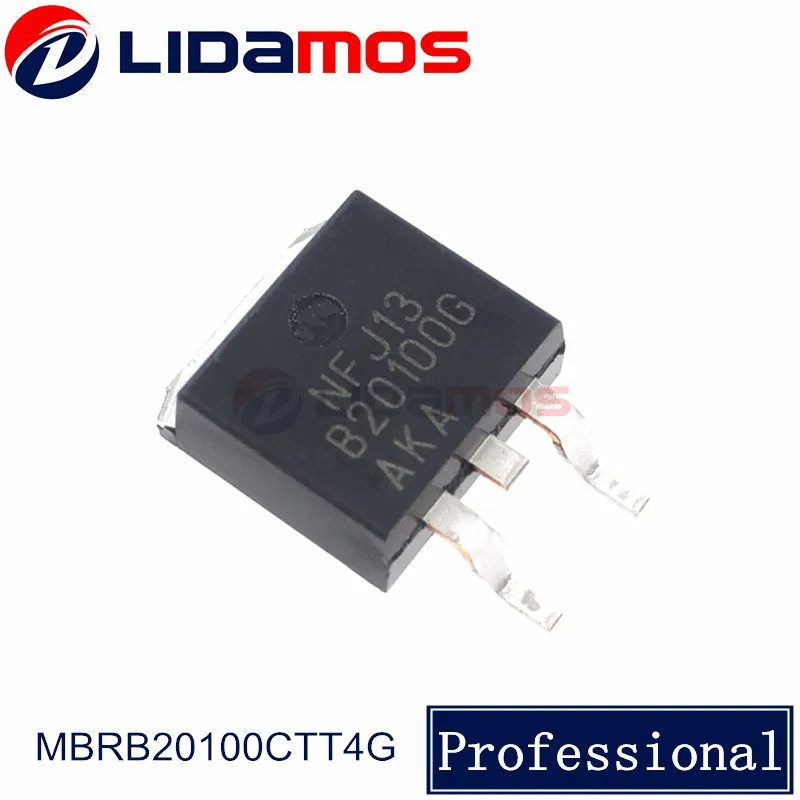 10 шт. MBRB20100CTT4G 20A 100V MBRB20100CT B20100G D2PAK диоды и выпрямители Schottky новый оригинальный |