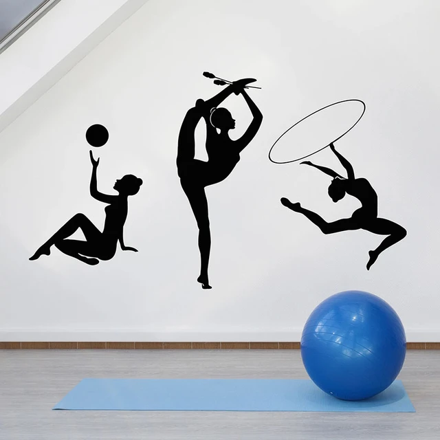 Gymnastics Silhouette Wall Decal