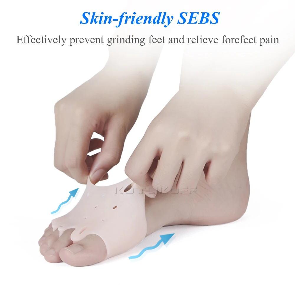 Insoles Forefoot Pads for Women High Heel Shoes Foot Blister Care Toes Insert Pad Silicone Gel Insole Pain Relief Separator