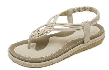 

YEELOCA 2020 Flowers Summer Sandals Women M002 Bohemia Beach Shoes Woman Comfortable Flat FT1986