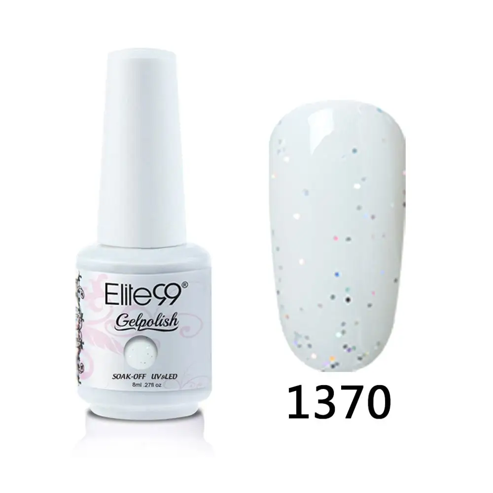 Elite99 8 мл Гель-лак для ногтей Vernis Полупостоянный лак для ногтей УФ-гель лак для ногтей эмаль для маникюра Лак для ногтей - Цвет: 1370