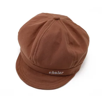 

Solid Hexagonal Baby Baseball Hat 2020 Spring New Toddler Boys Girls Duck Cap Wide Brim Windproof Cotton Cap Velcro Adjusts Size