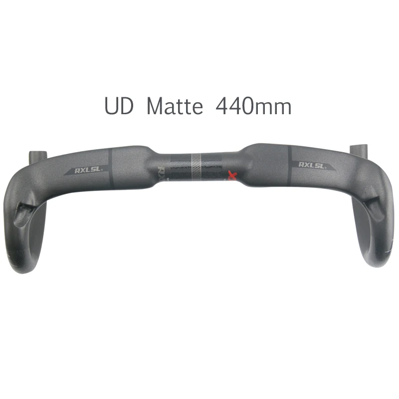 UD Matte 440mm Руль для шоссейного велосипеда RXL SL велосипедный руль 31,8 Черный UD/труба из углеродистого волокна 3K Матовая падения руль 400/420/440 мм шоссейный углеродный руль - Цвет: UD Matte 440mm