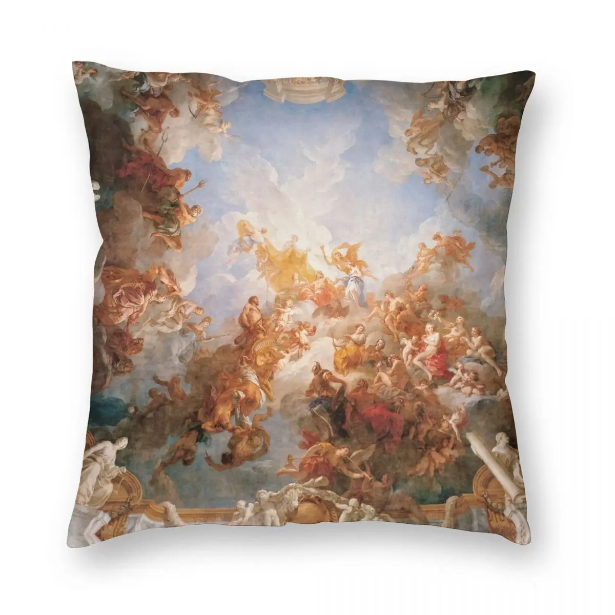

Hercule Francois Lemoyne LApotheose Pillowcase Polyester Linen Velvet Printed Zip Decor Throw Pillow Case Sofa Cushion Cover