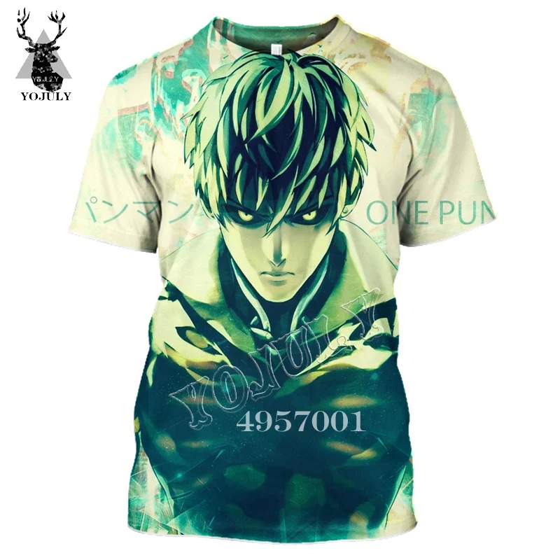 

SONSPEE ONE PUNCH-MAN Genos 3D Print Anime Pajamas T-Shirt Men Street Wear T Shirts Summer Unisex Casual Short Sleeve Tops