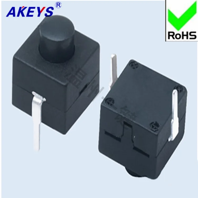 

10 PCS YT-8008-112D two-foot strong light flashlight switch Wenzhou one-button self-lock switch