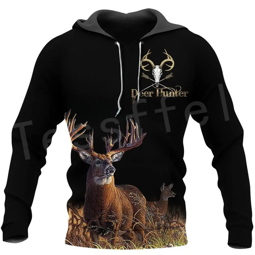 

Tessffel Deer Elk Bow Hunter Animal Hunting Camo Tattoo 3DPrint Men/Women Autumn Pullover NewFashion Streetwear Funny Hoodies 18