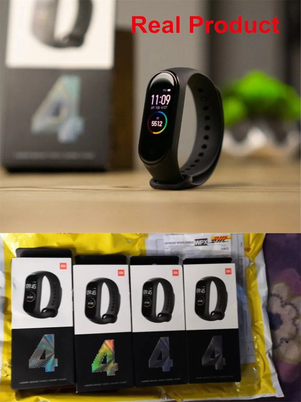 Глобальная версия Xiaomi Mi смарт-браслет 4 AMOLED цветной экран водонепроницаемый Smartband спортивные часы фитнес-браслет