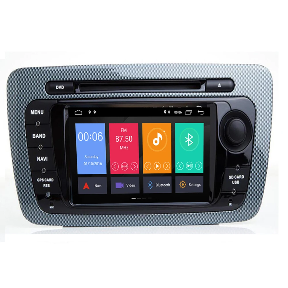 2Din Android 9,0 8core 4+ 64G Автомобильный DVD мультимедийный плеер для Seat Ibiza 2009- gps навигация OBD2 RDS raido аудио видео плеер