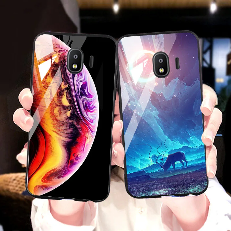 Чехол из закаленного стекла для OPPO J2 core чехол s Star Space Coque On prime pro 2018 задняя крышка