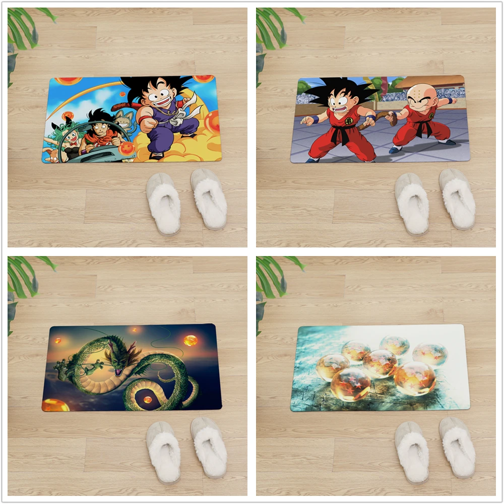 Dragon Ball Z входная дверь коврик кухонный коврик для напольные коврики нескользящий коврик для дома ПВХ мягкая кожа салон ковры водонепроницаемый ковер