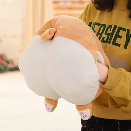 42cm hand warmer Супер милая сексуальная плюшевая подушка для хип-хоп собаки корги и грелка для рук, мультяшная плюшевая мягкая подушка для животных корги, детская игрушка в подарок - Цвет: 42cm hand warmer