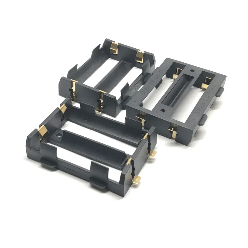 

400pcs/lot MasterFire 2 x 26650 Battery Holder SMD SMT Storage Box Case With Bronze Pins 2 slots 2*26650 Batteries Shell