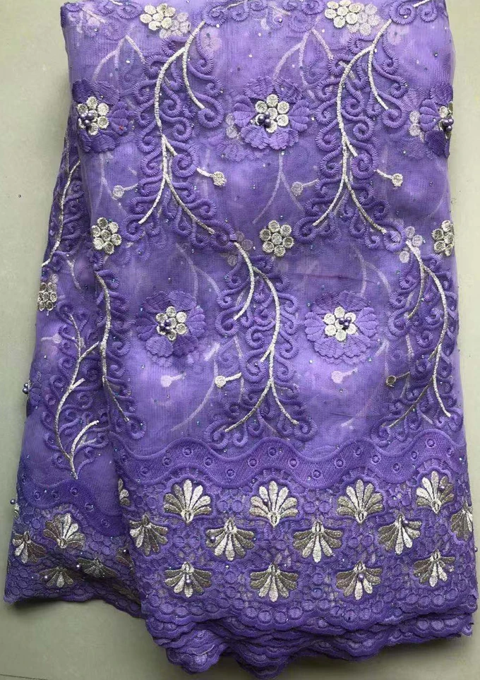 Африканская кружевная ткань высокого качества французский HLL4583. Сетка кружевная ткань бусы нигерийские молочные шелковые кружевные ткани для платья sku blue