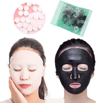 

Non-woven Compression Mask for Face Mask Paper Disposable DIY Masks Skin Care Moisturizing Charcoal Whitening Mask Beauty Tools